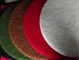 Fibras discos de pulgadas para pulidoras de pisos